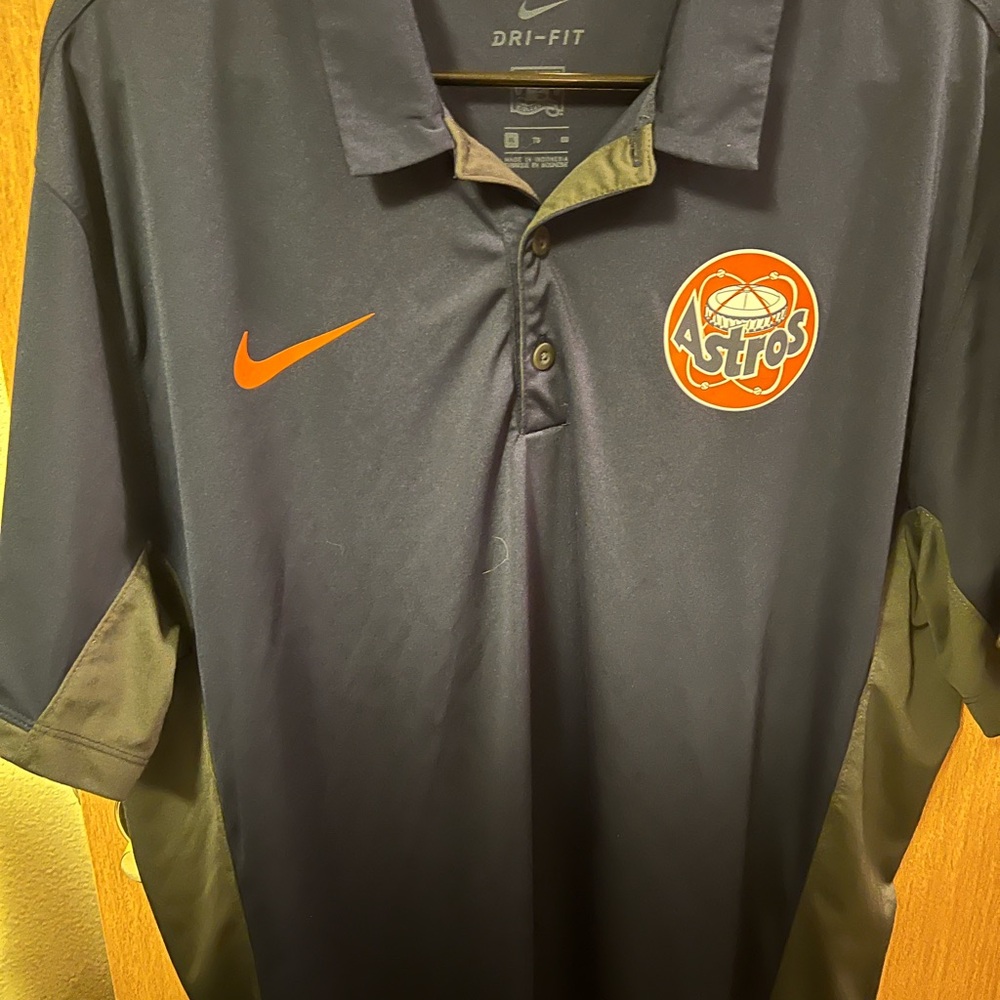LOT OF 3 MENS HOUSTON ASTROS POLOS
